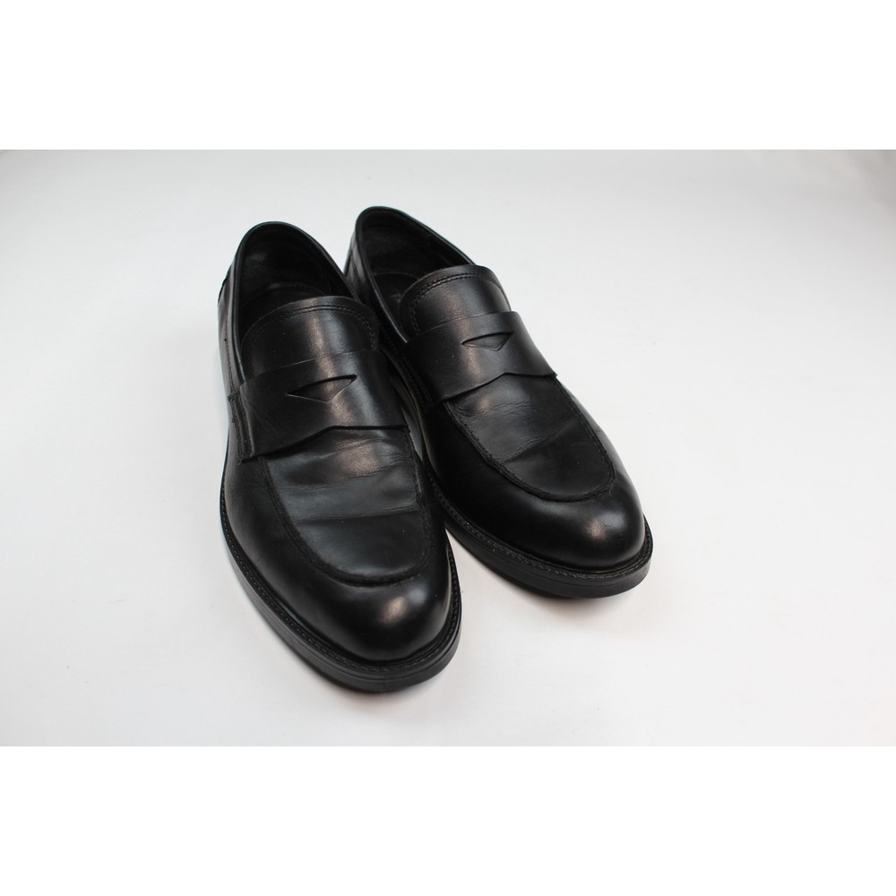 PARROTTO MEN Shoes Size 12 Genuine Black Leather & Made In  ITALY